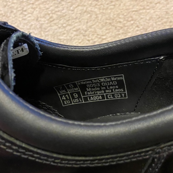 Dr. Martens Black 8053 Quad Platform Loafers Shoes - Picture 3 of 8